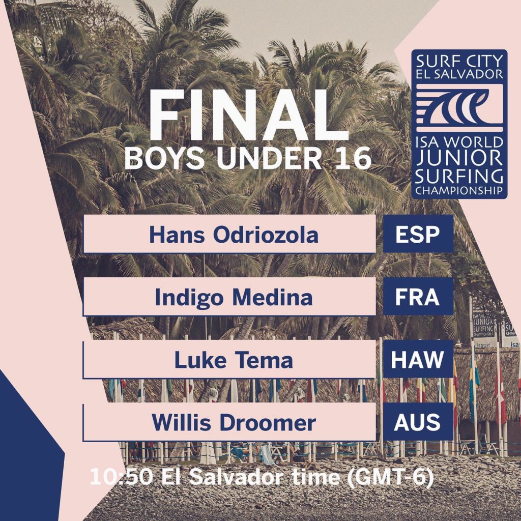 Classement Isa Junior World Surfing CHampionship - Inigo Madina